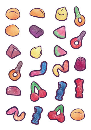 Gummy stickers