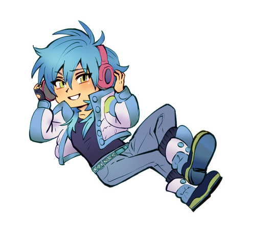 Blue protag fanart Blue protag fanart